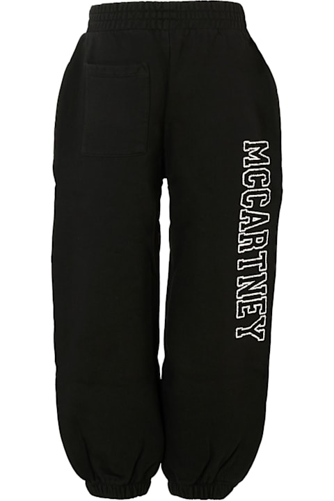 Homeware Stella McCartney Kids Black Sweatpants For Kids With White Logo