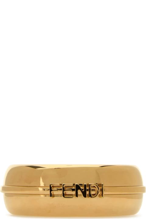 Fendi Jewelry for Women Fendi Gold Metal Fendigraphy Bracelet