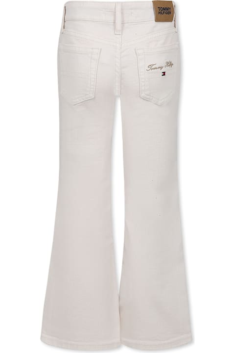 Homeware Tommy Hilfiger Ivory Jeans For Girl With Logo