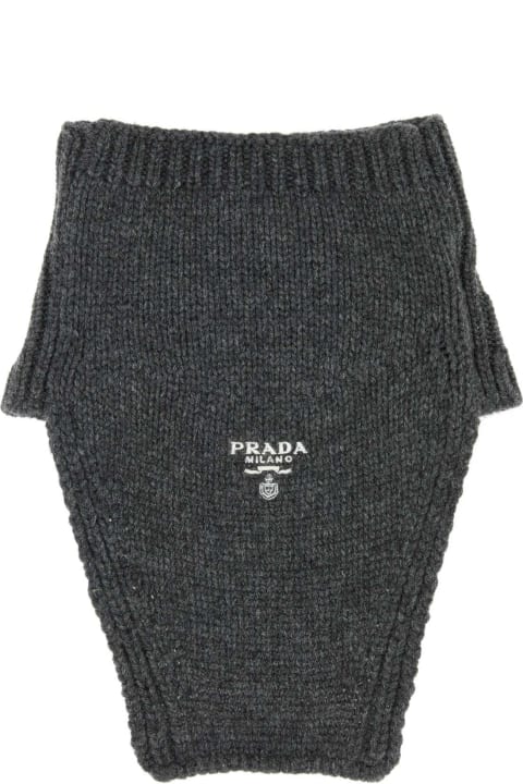 メンズ Pradaのスカーフ Prada Slate Cashmere Neckwarmer