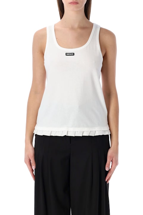 Homeware Rotate by Birger Christensen Rotate ruffle-hem cotton tank top