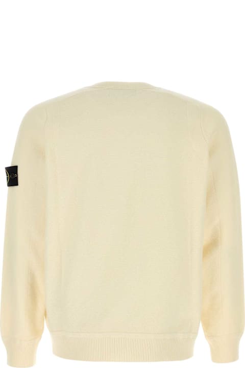 Stone Island Clothing for Men Stone Island Cream Cotton Sweater