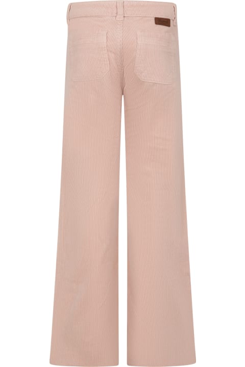 Pink Casual Trousers For Girl