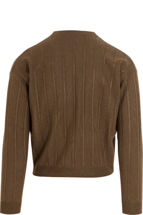 Saint Laurent Sweaters for Men Saint Laurent Ribbed Knit Cardigan