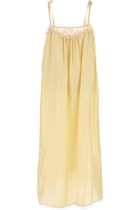 Chloé for Men Chloé Pastel Yellow Silk Dress
