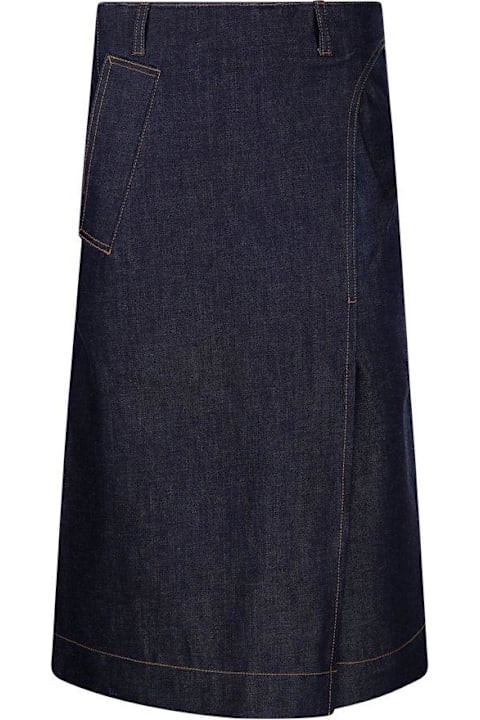 Victoria Beckham Skirts for Women Victoria Beckham Denim Midi Skirt