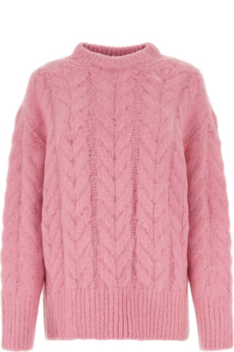 Stella McCartney for Women Stella McCartney Pink Alpaca Blend Oversize Sweater
