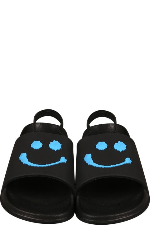 Shoes for Boys Molo Sandales Noires Pour Garçon Avec Smiley