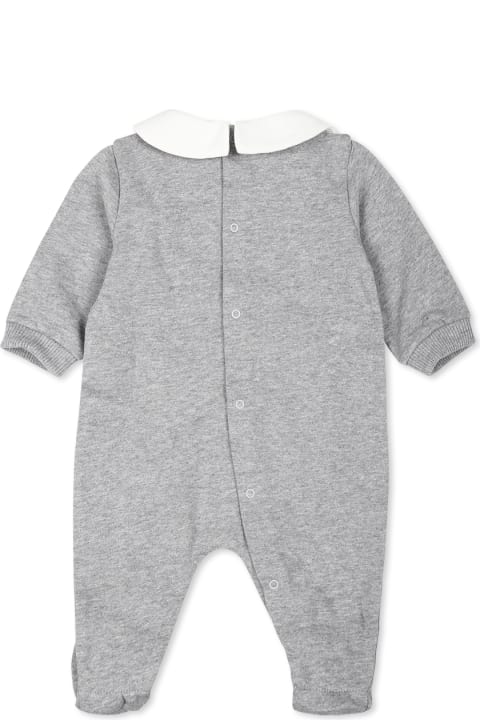 Sale for Kids Moschino Grey Babygrow For Babykids With Two Teddy Bears