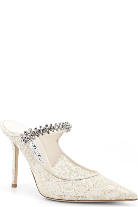 Jimmy Choo Embroidered Tulle Décolleté