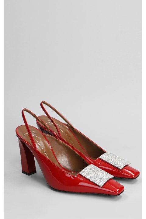 Giuseppe Zanotti أحذية كعب عالٍ لـ السيدات Giuseppe Zanotti Pumps In Red Patent Leather