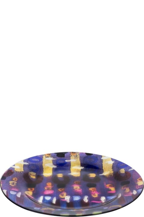 Tableware Le Botteghe su Gologone Plates Glass Colores 28 Cm