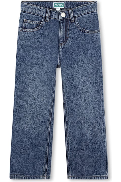 Kenzo Kids Bottoms for Boys Kenzo Kids Jeans With Application