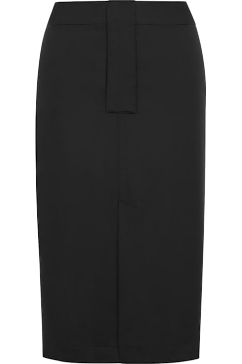 Saint Laurent Skirts for Women Saint Laurent Pencil Skirt In Silk Crêpe De Chine