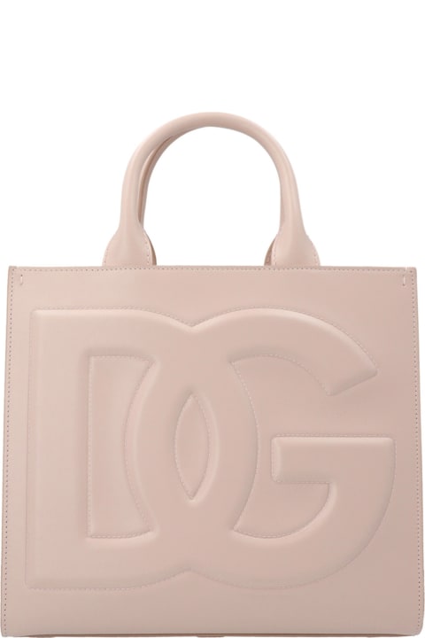 Totes for Women Dolce & Gabbana Dg Daily Leather Tote Bag