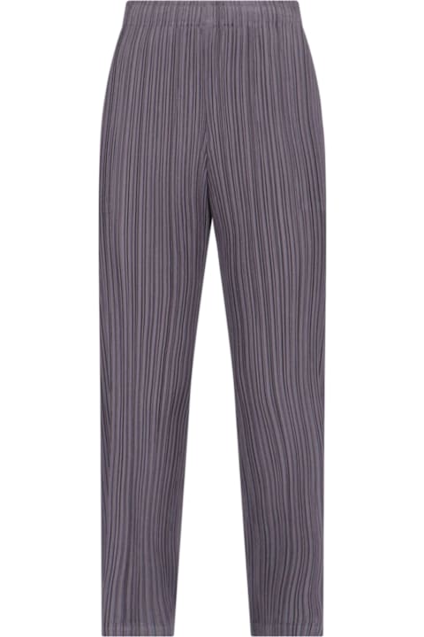 Pleats Please Issey Miyake الملابس لـ السيدات Pleats Please Issey Miyake 'monthly Colors September' Pleated Pants