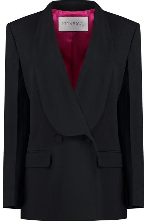 Nina Ricci Coats & Jackets for Women Nina Ricci Double-breasted One-button Blazer