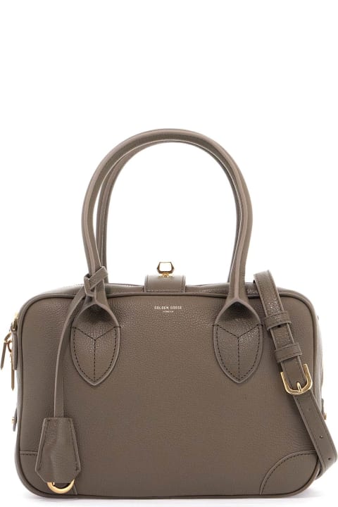 أدوات منزلية Golden Goose 'vita' Beige Leather Top Case