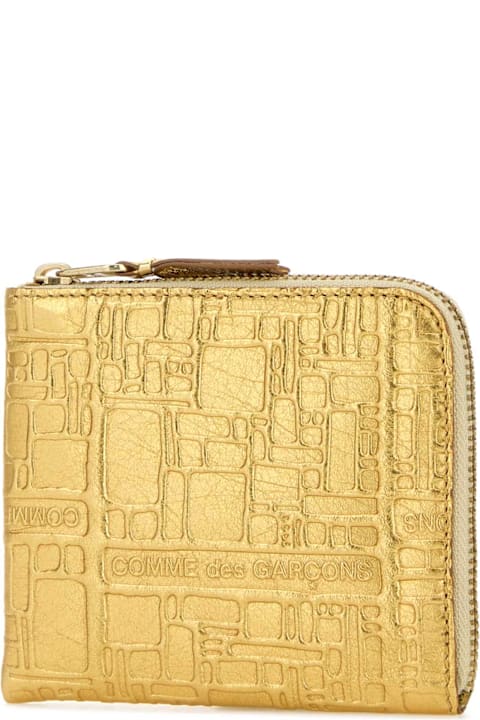 Comme des Garçons Gold Leather Card Holder