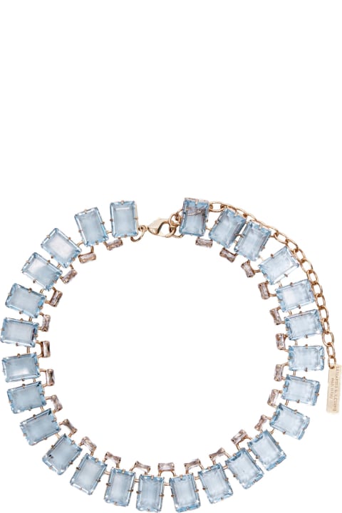 Necklaces for Women Ermanno Scervino Necklace With Light Blue Stones