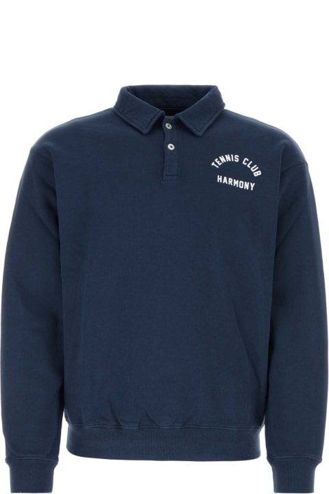 Homeware The Harmony Navy Blue Cotton Polo Shirt