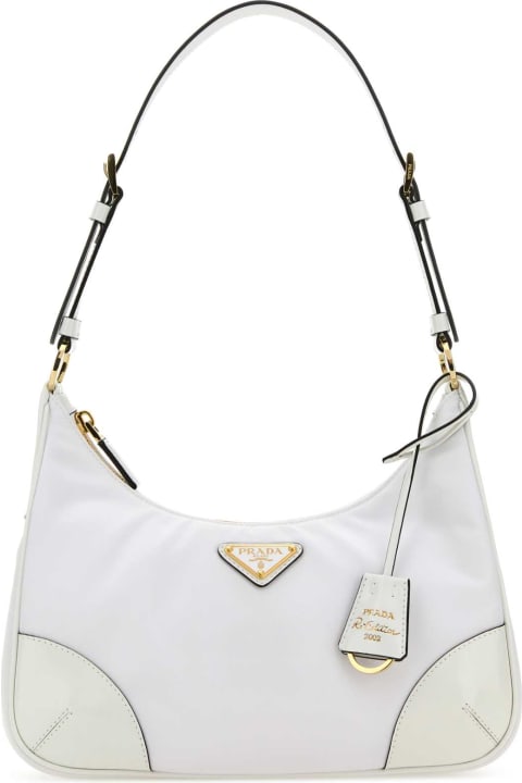 Prada Totes for Women Prada White Re-nylon Re-edition 2002 Shoulder Bag