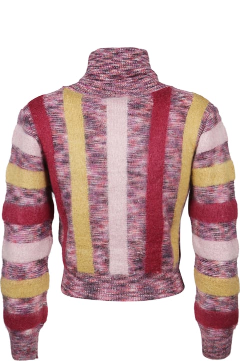 ウィメンズ新着アイテム Dsquared2 Stripe Crop Turtleneck Sweater