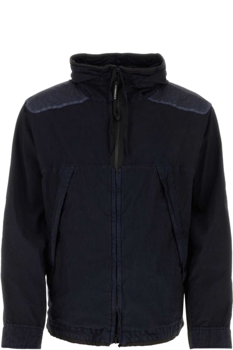 C.P. Company Coats & Jackets for Men C.P. Company Midnight Blue Cotton Blend Jacket