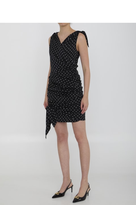 Dresses for Women Dolce & Gabbana Midi Dress With Polka-dot Print