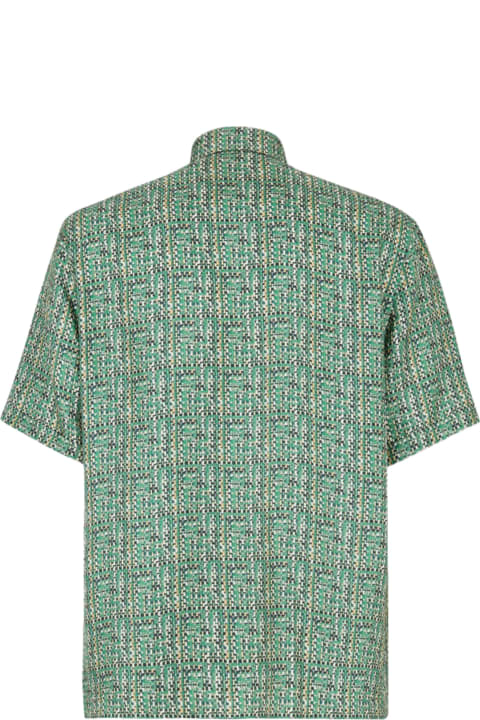 Shirts for Men Fendi Printed Silk Shirt