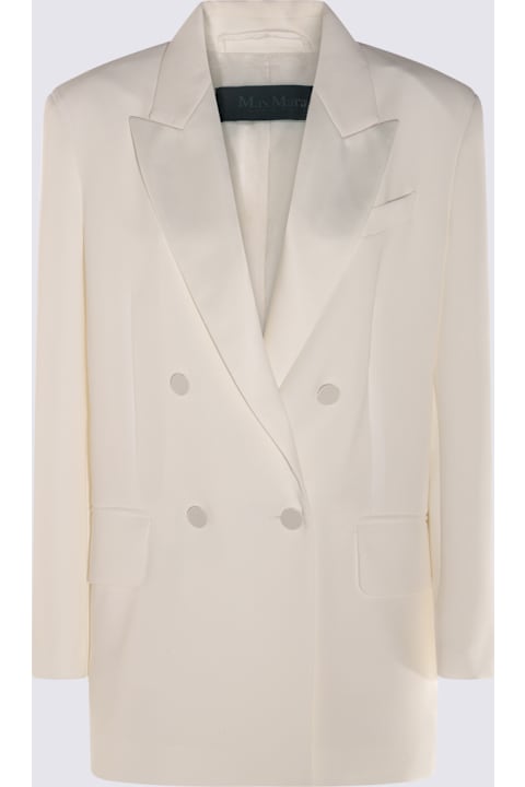 Max Mara Coats & Jackets for Women Max Mara White Gabarra Blazer