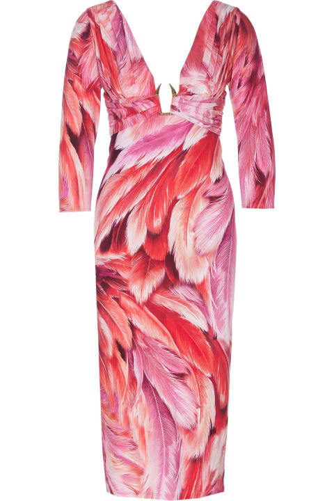 Clothing for Women Roberto Cavalli Plumage Print Dress