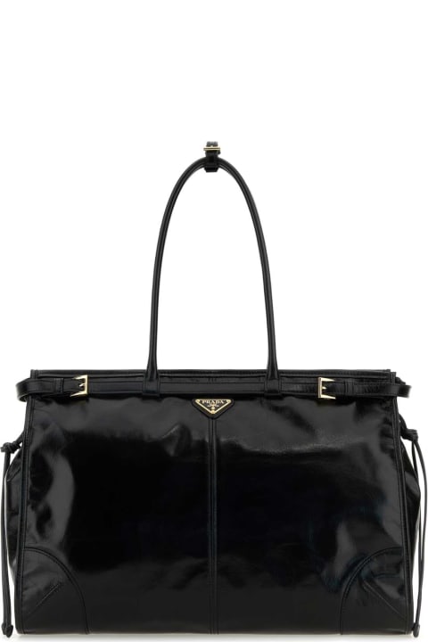 Sale for Women Prada Black Leather Shoulder Bag