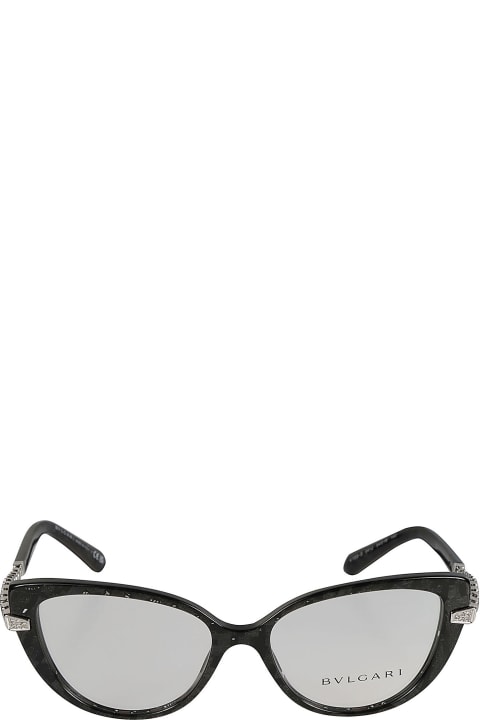 Crystal Embellished Cat-eye Glasses