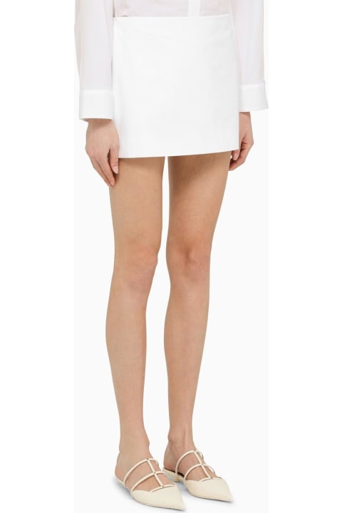 Valentino for Women Valentino White Cotton Mini Skirt
