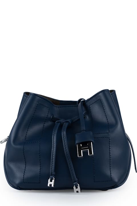 Hogan Shoulder Bags for Women Hogan Hogan Hocket Leather Bucket Bag