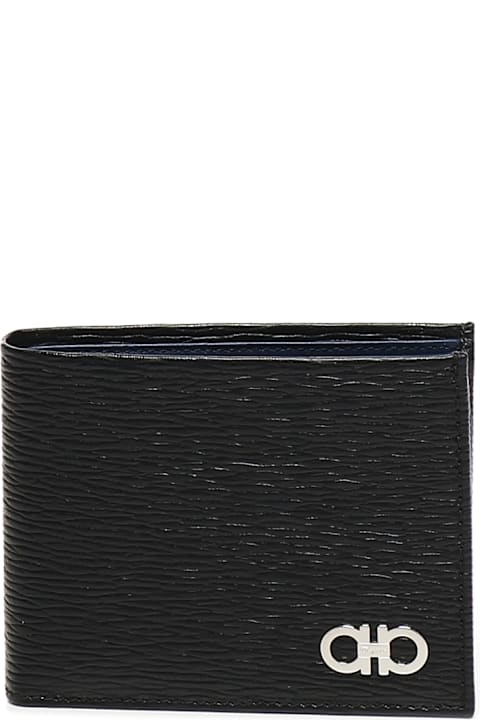 Ferragamo Wallets for Men Ferragamo Gancini Wallet In Calfskin