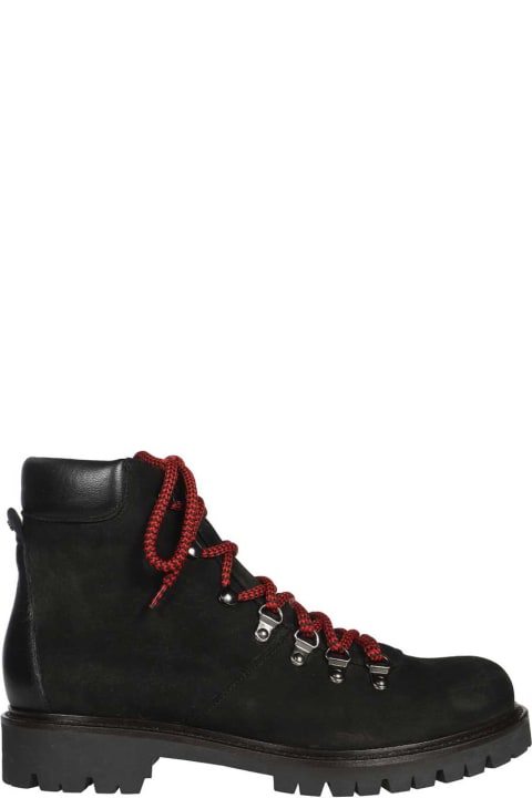 Max Mara Boots for Women Max Mara Figlio Nubuck Lace-up Ankle Boots
