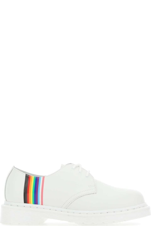 Fashion for Women Dr. Martens White Leather 1461 For Pride Lace-up Shoes