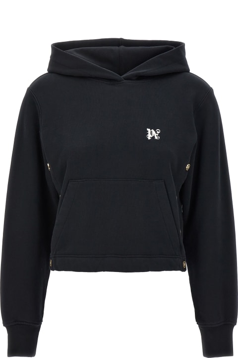 Palm Angels Women Palm Angels 'pa Buttons' Hoodie
