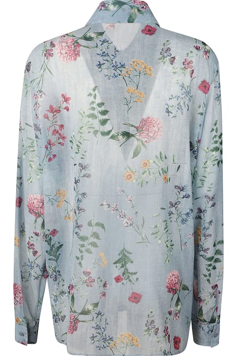 Fashion for Women Ermanno Scervino Floral Print Ruffle Detail Shirt
