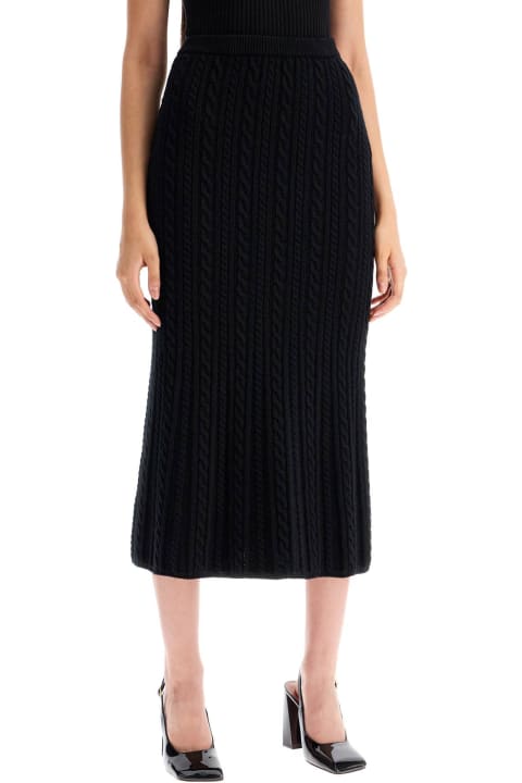 Homeware Alessandra Rich Maxi Wool Skirt