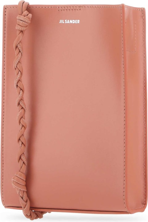 Jil Sander for Women Jil Sander Pink Leather Small Tangle Shoulder Bag