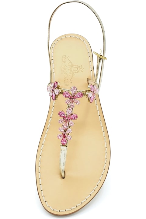 Dea Sandals Sandals for Women Dea Sandals Pink Narcissus Jewel Sandals