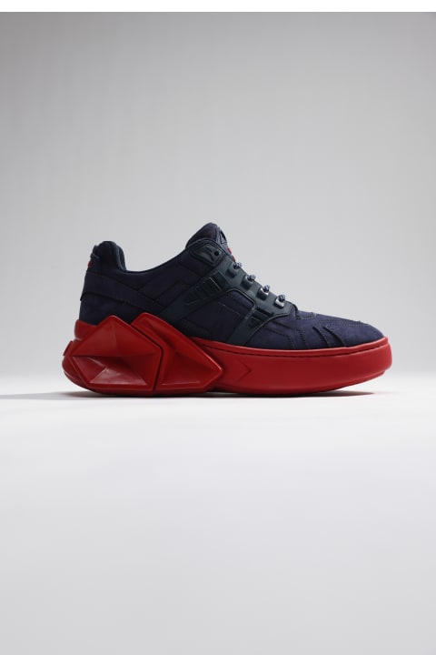 Fashion for Women Hide&Jack High Top Sneaker - Silverstone Blue Red