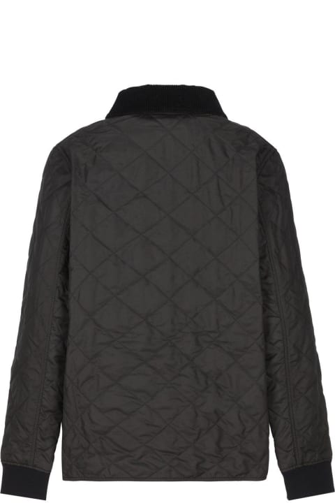 Burberry for Kids Burberry Diamond Quilted Zipped Jacket