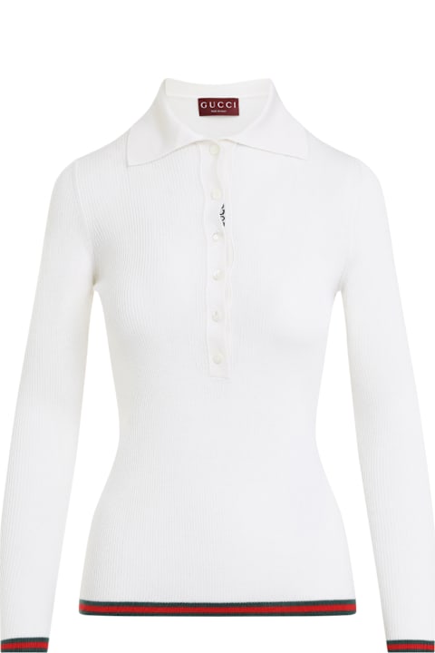 Homeware Gucci Cashmere And Silkk Web Polo