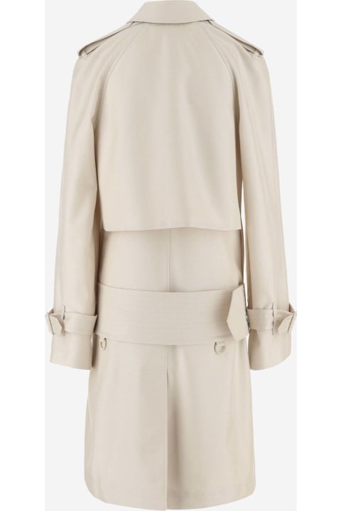 Coats & Jackets for Women Burberry Silk Blend Trench Coat