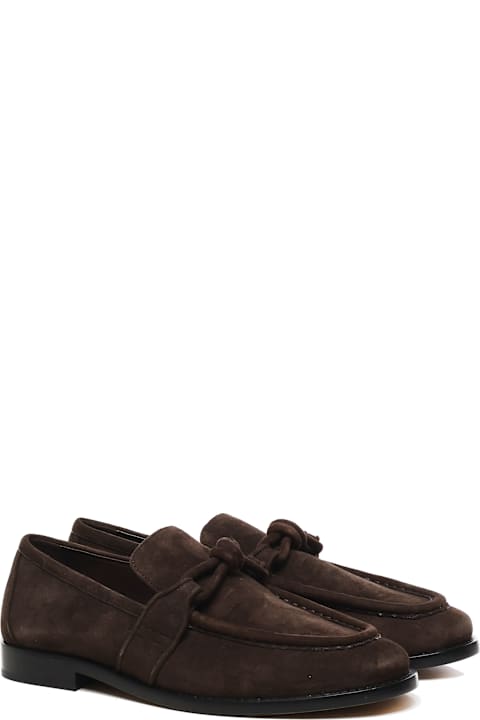Bottega Veneta Loafers & Boat Shoes for Men Bottega Veneta Brown Suede Astaire Loafers