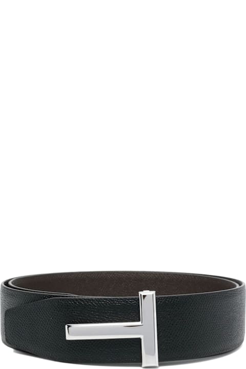 Tom Ford Belts for Men Tom Ford T Logo Buckle Belt